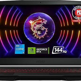 MSI THIN 15 GF63 12UDX-45IAU - Ci5 12TH GEN 12450H 8GB 512GB SSD FHD IPS 15.6" 144Hz RTX 3050 6GB WIN 11 - 1 YEAR INT. WARRANTY