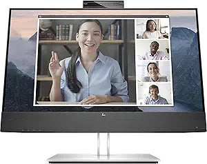 HP E24 MV G4 (CONFERENCE MONITOR) - 23.8" FHD (1920 x 1080), 60Hz, 5ms, 5MP BuilT-in WEBCAM, 1 x VGA, 1 x HDMI, 1 x Display Port, 4 x USB - OPEN BOX